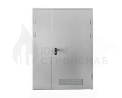 ДВЕРЬ ТЕХНИЧЕСКАЯ ДВУПОЛЬНАЯ С ВЕНТИЛЯЦИОННОЙ РЕШЕТКОЙ