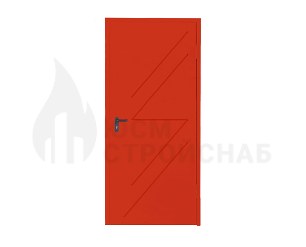 ДВЕРЬ ПРОТИВОПОЖАРНАЯ EI 60 ОДНОПОЛЬНАЯ ГЛУХАЯ (БЕЗ СТЕКЛА) С РИСУНКОМ
