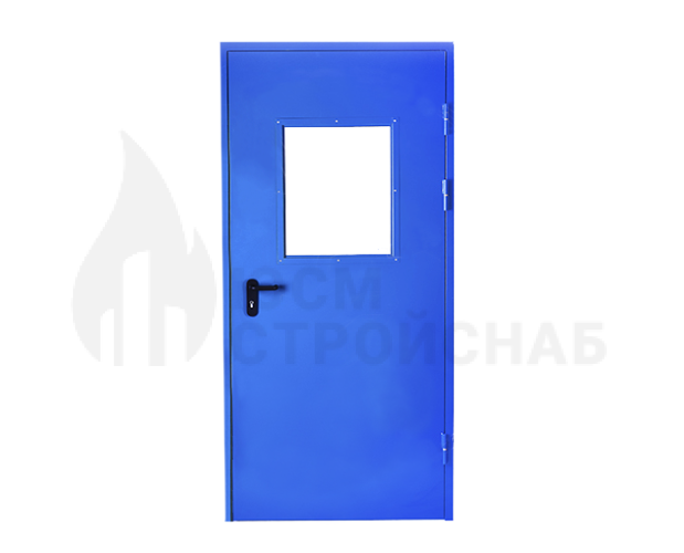 ДВЕРЬ ДЫМОГАЗОНЕПРОНИЦАЕМАЯ EIS 60 ОДНОПОЛЬНАЯ СО СТЕКЛОМ